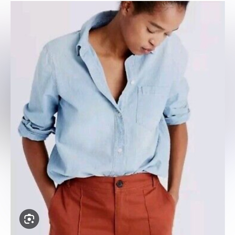 Madewell Chambray Button Down Size Xs - image 2
